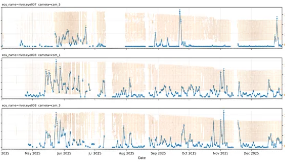 Dashboard con grafici e dati elaborati